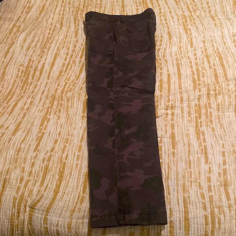 Camouflage, high rise, vintage, straight leg jeans!